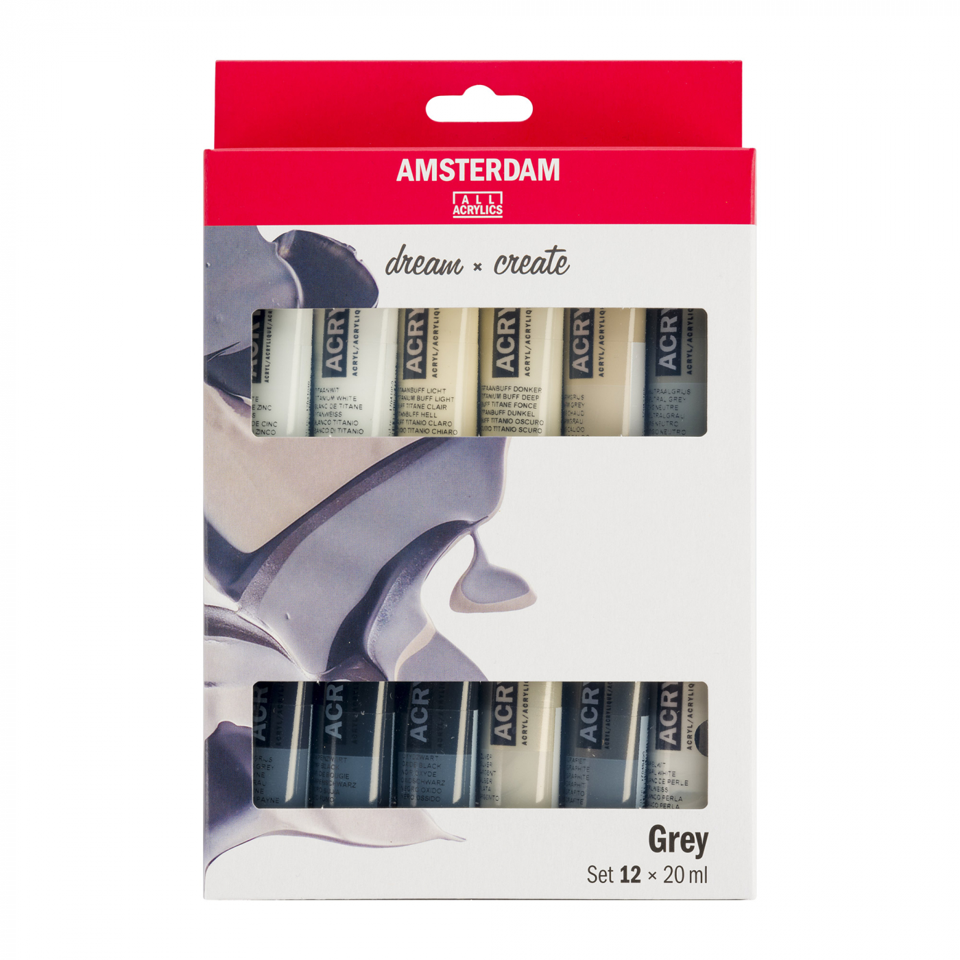 Acrylic Grey Set 12 x 20 ml in the group Art Supplies / Colors / Acrylic Paint at Pen Store (111749)