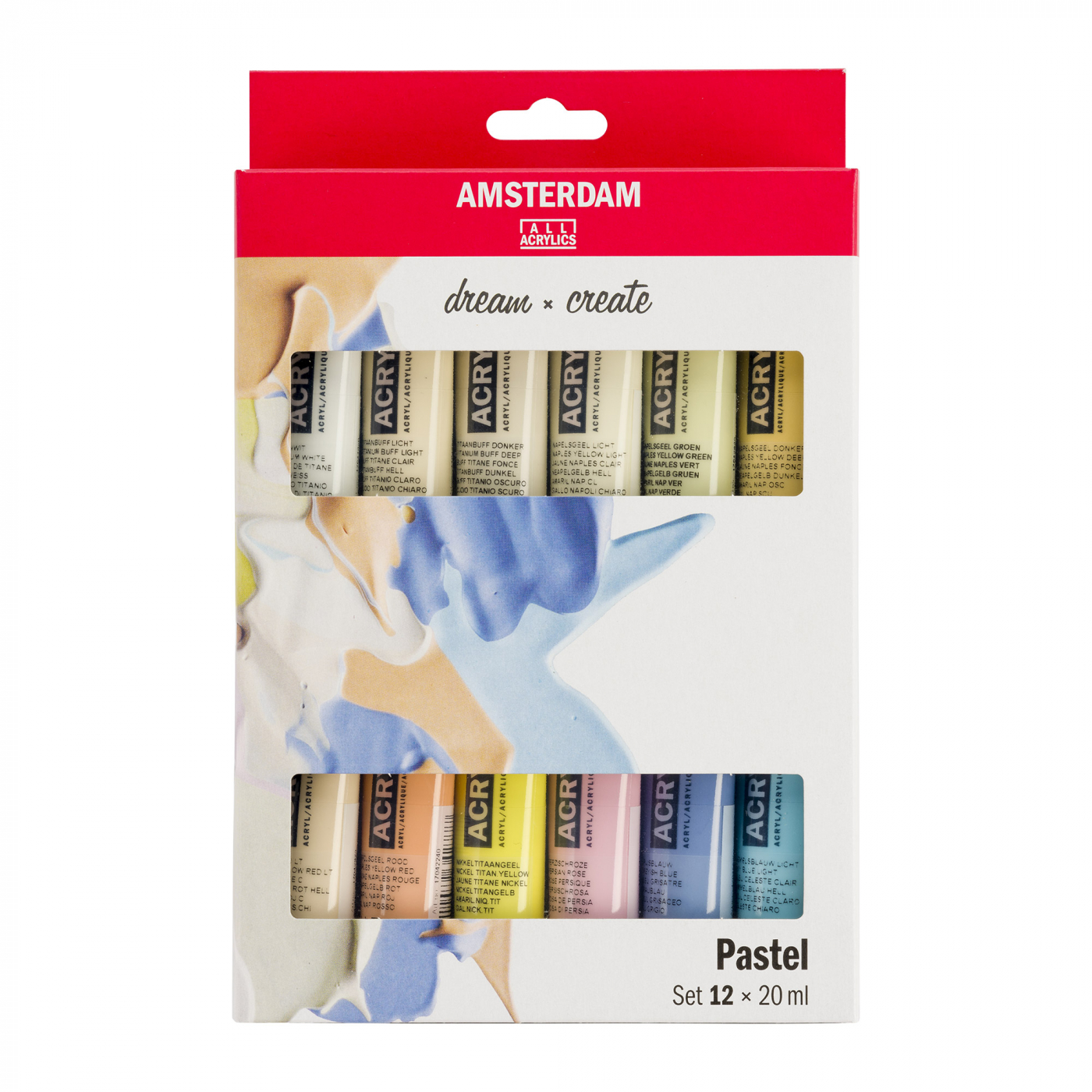 Acrylic Pastel Set 12 x 20 ml in the group Art Supplies / Colors / Acrylic Paint at Pen Store (111752)