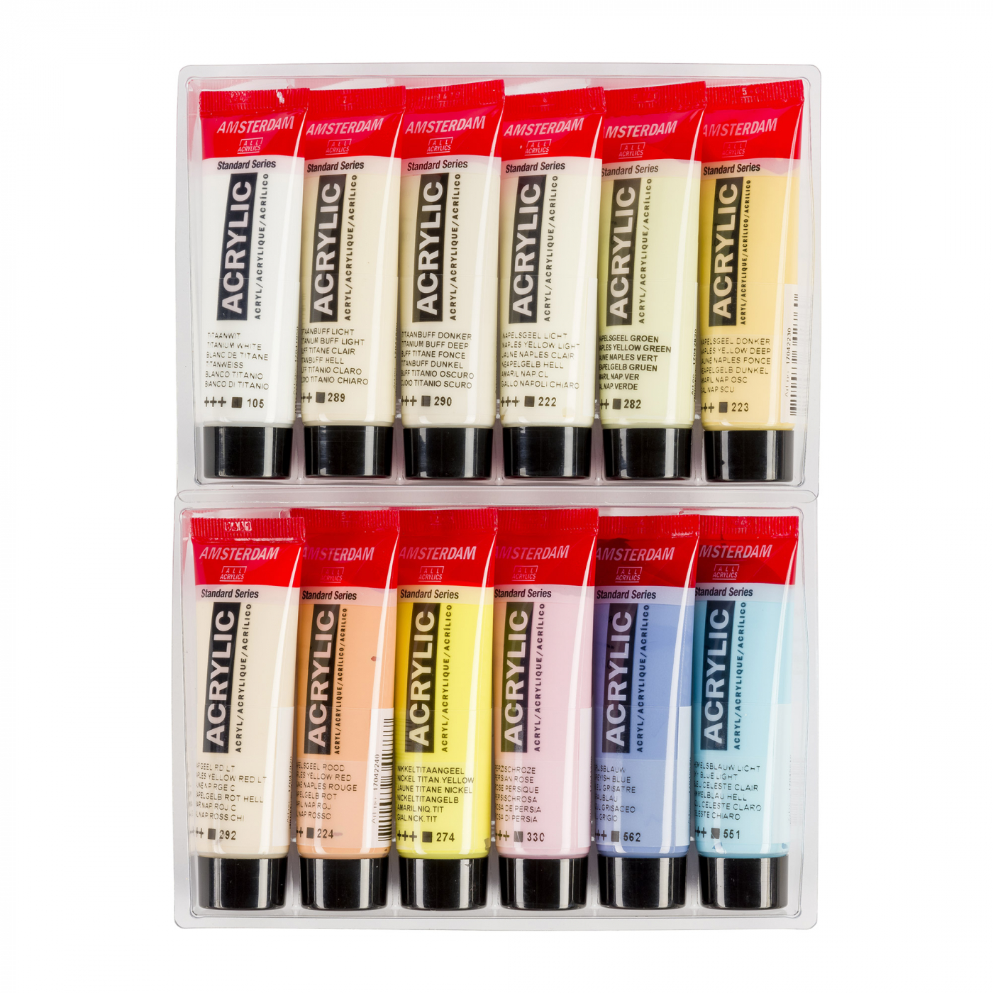 Acrylic Pastel Set 12 x 20 ml in the group Art Supplies / Colors / Acrylic Paint at Pen Store (111752)