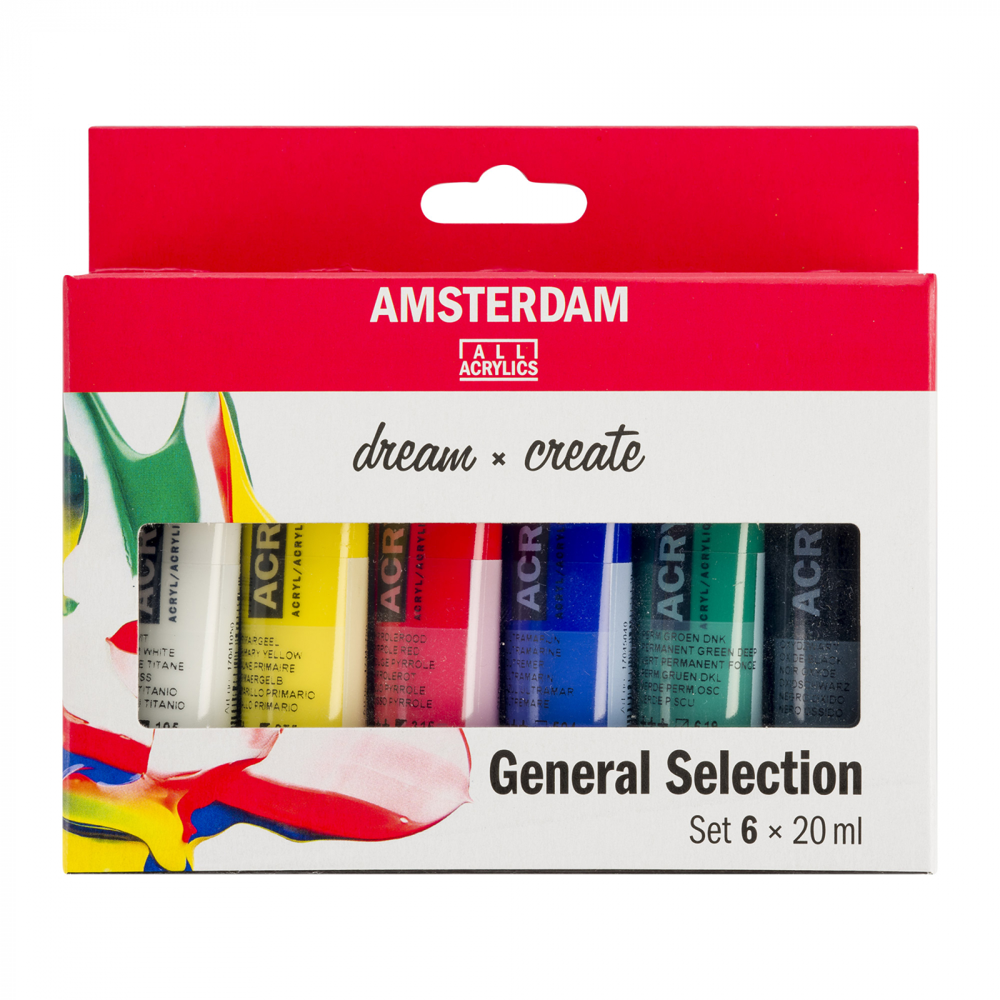 Acrylic General Selection Set 6 x 20 ml in the group Art Supplies / Colors / Acrylic Paint at Pen Store (111755)