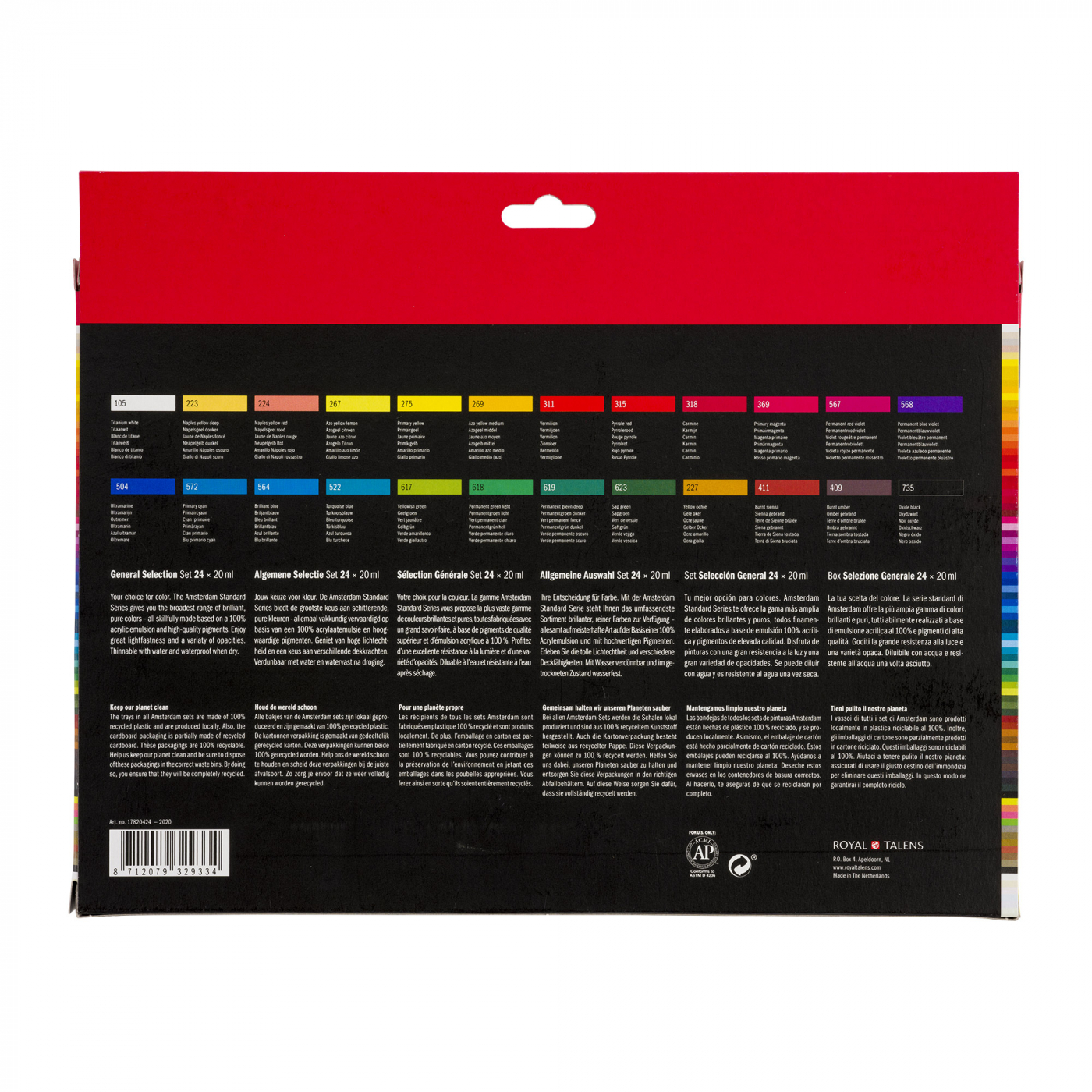 Acrylic Standard Set 24 x 20 ml in the group Art Supplies / Colors / Acrylic Paint at Pen Store (111758)