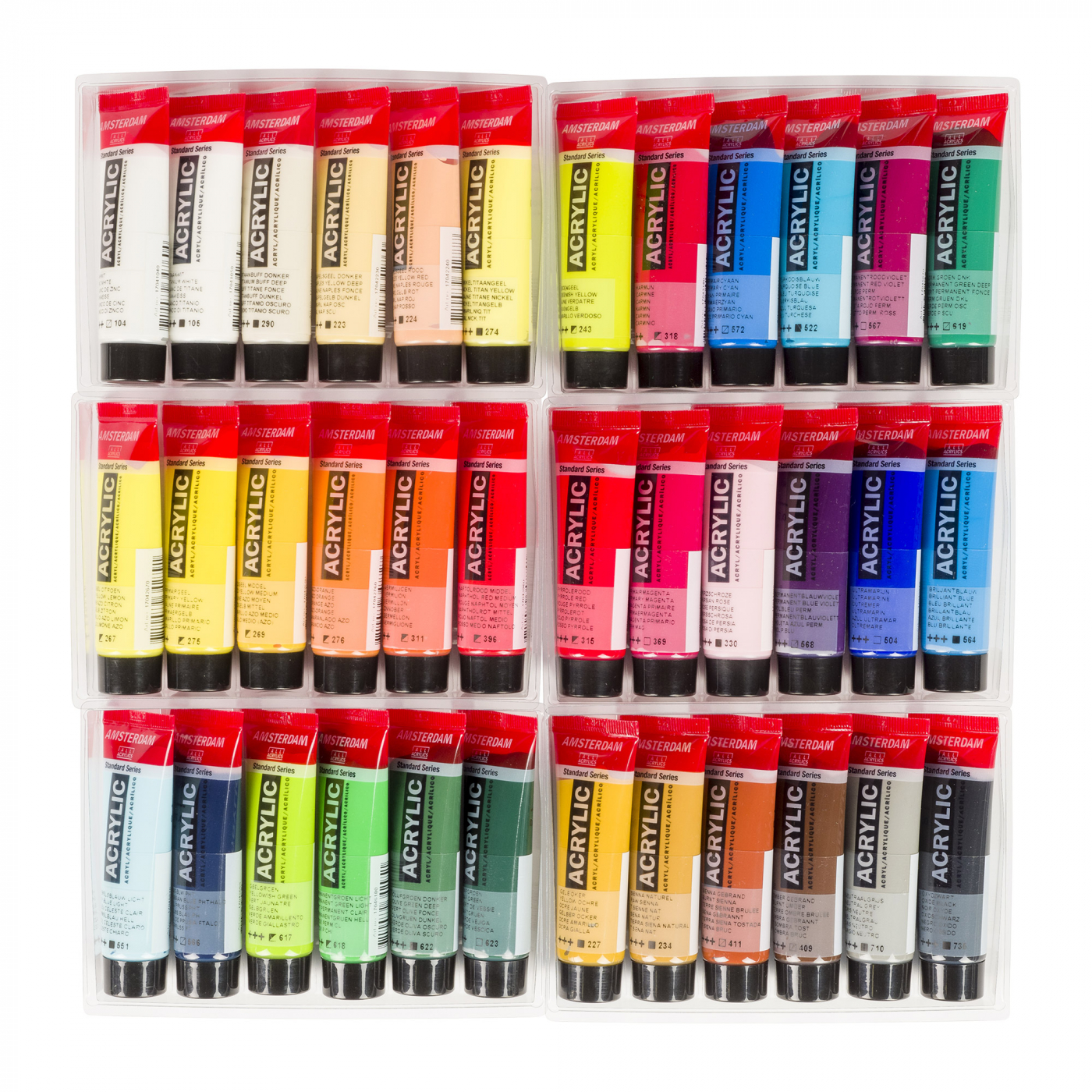  Acrylic Standard Set 36 x 20 ml in the group Art Supplies / Colors / Acrylic Paint at Pen Store (111759)