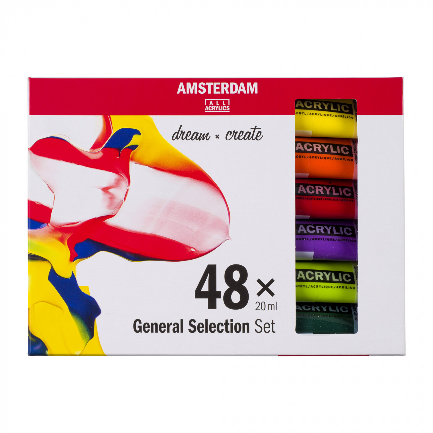 Acrylic Standard Set 48 x 20 ml in the group Kids / Classroom / Classroom Paint sets at Pen Store (111760)