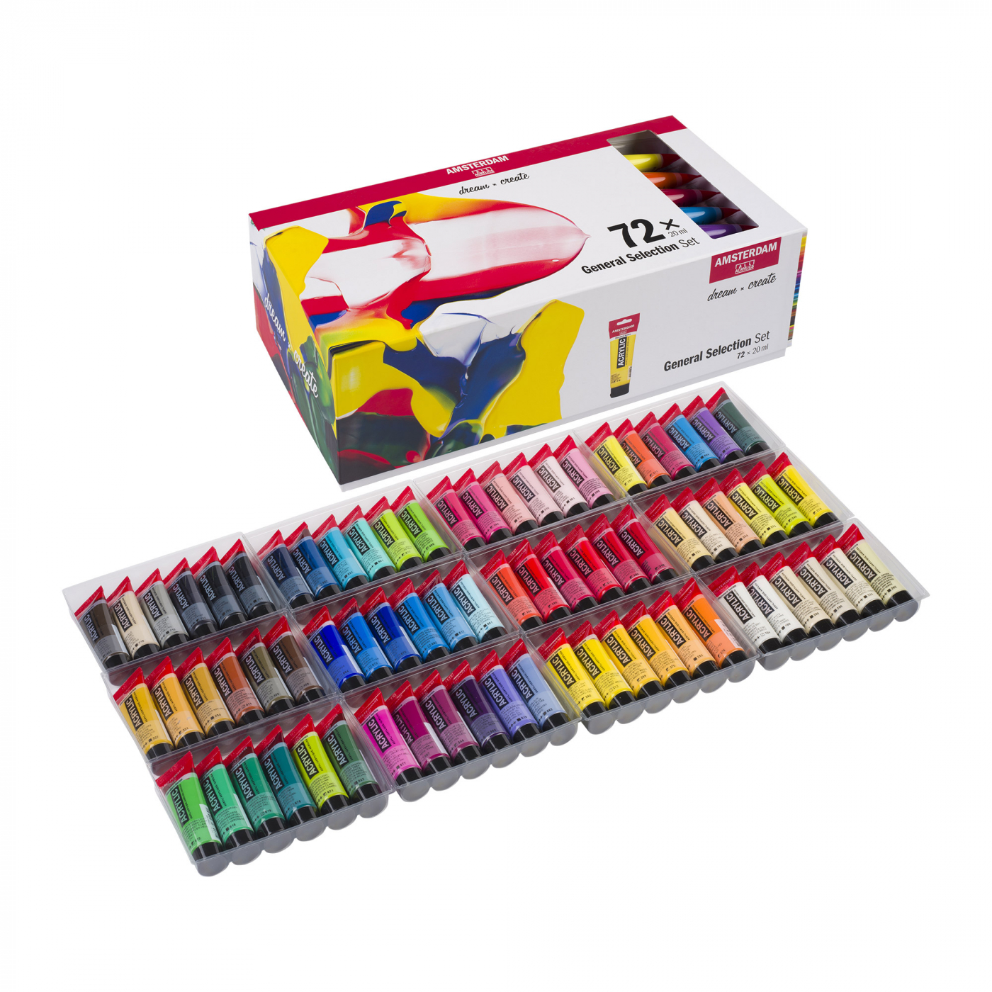 Acrylic Standard Set 72 x 20 ml in the group Art Supplies / Colors / Acrylic Paint at Pen Store (111761)