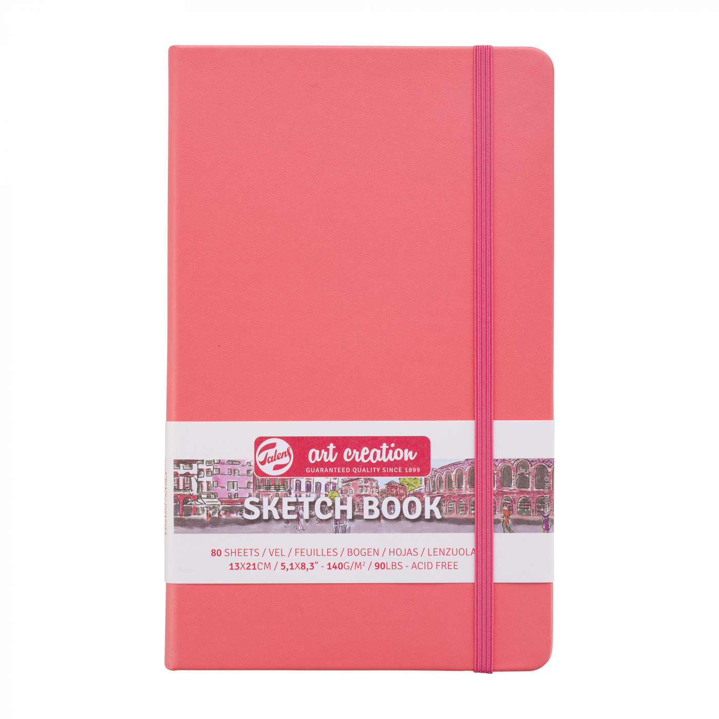 Sketchbook Large Coral Red in the group Paper & Pads / Artist Pads & Paper / Sketchbooks at Pen Store (111772)