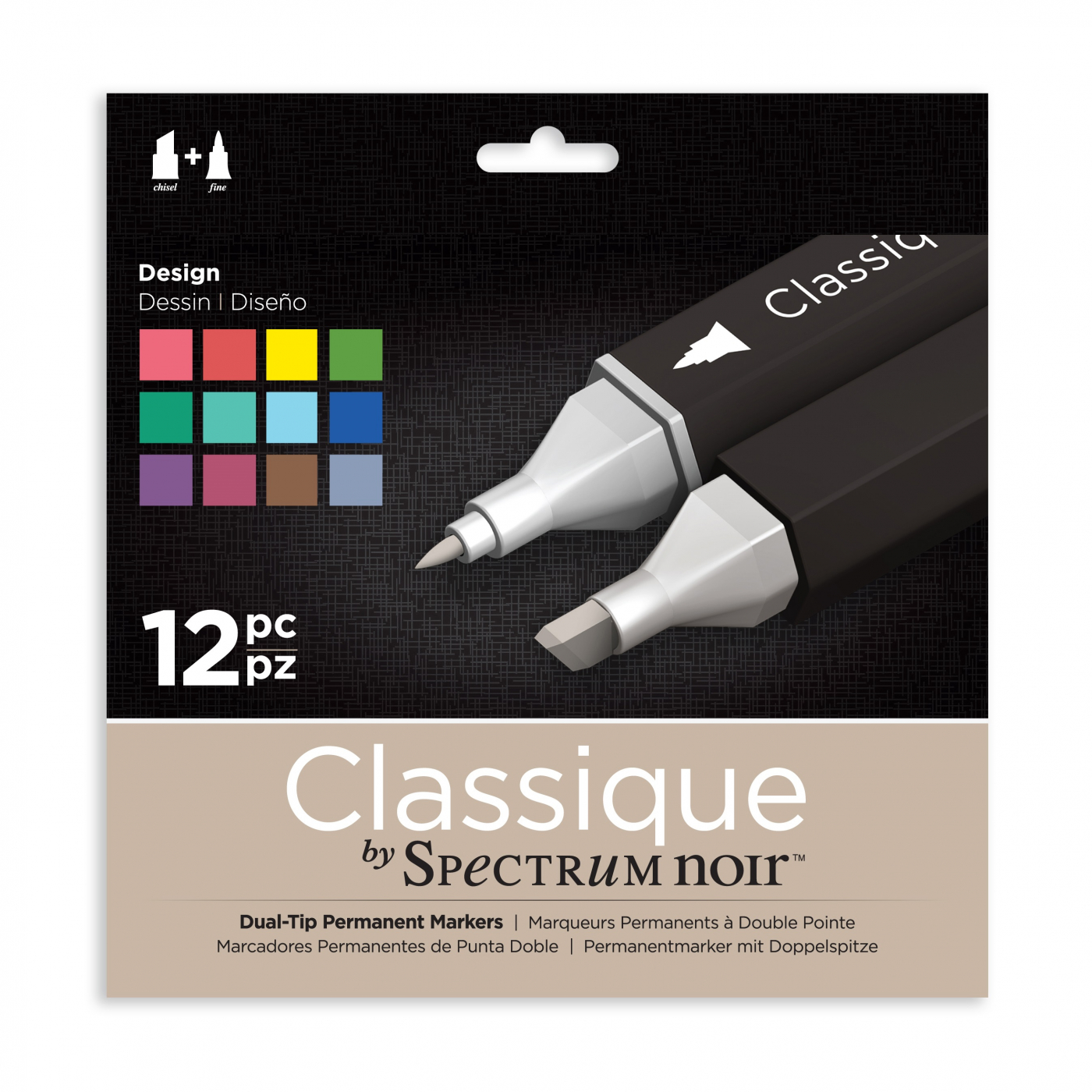 Classic Marker 12-set Design in the group Pens / Artist Pens / Illustration Markers at Pen Store (111805)