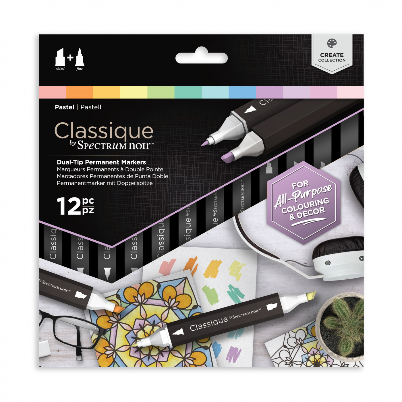 Classic Marker 12-set Pastel in the group Pens / Artist Pens / Illustration Markers at Pen Store (111809)