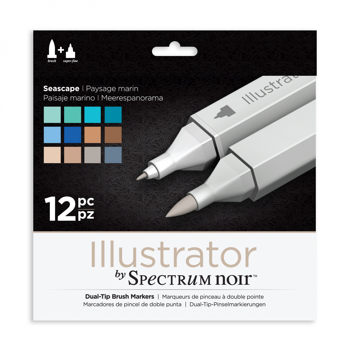 Illustrator Marker 12-set Seascape in the group Pens / Artist Pens / Brush Pens at Voorcrea (111884)