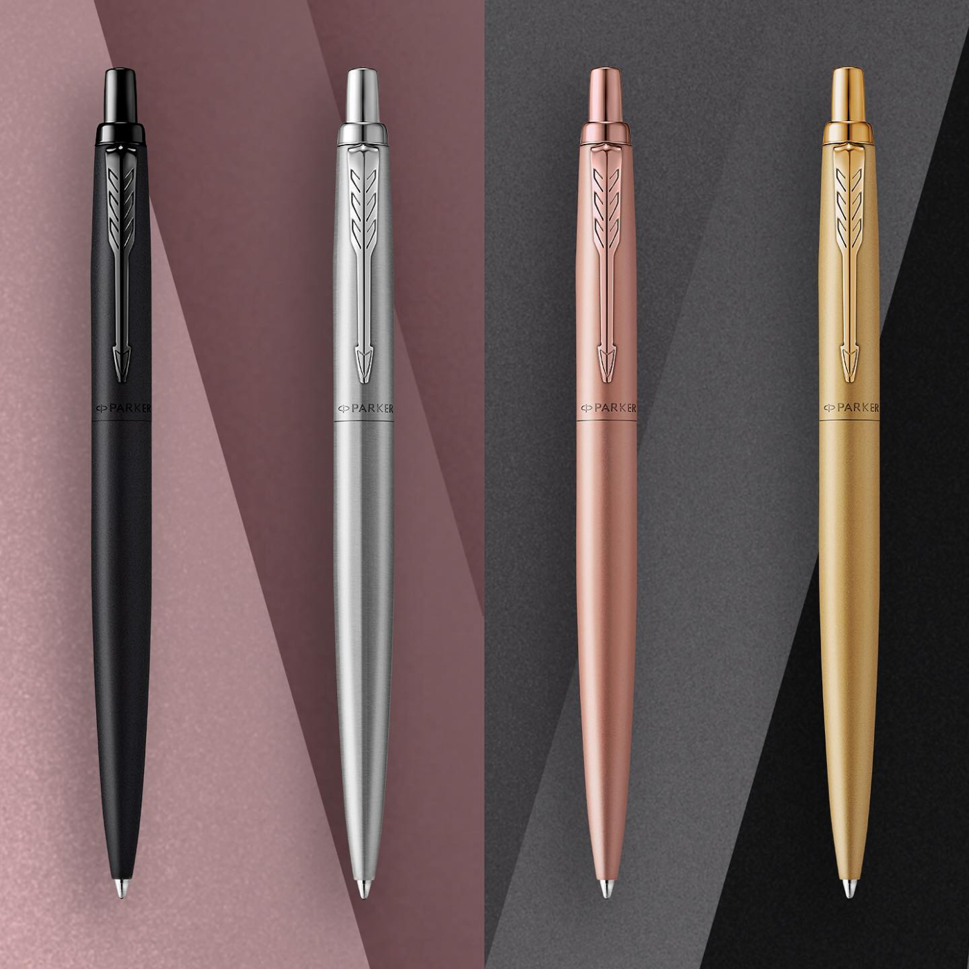 Jotter XL Monochrome Pink Gold Ballpoint in the group Pens / Fine Writing / Ballpoint Pens at Pen Store (112290)