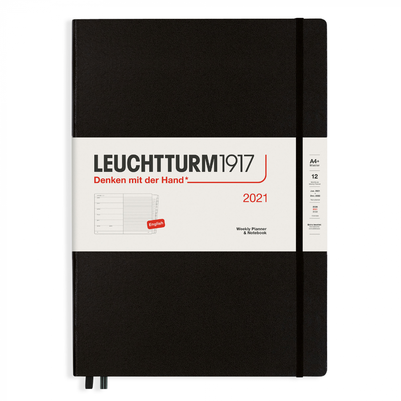 Mit Fall 2022 Calendar Leuchtturm1917 Calendar 2021 12M Weekly Planner A4 Black | Pen Store