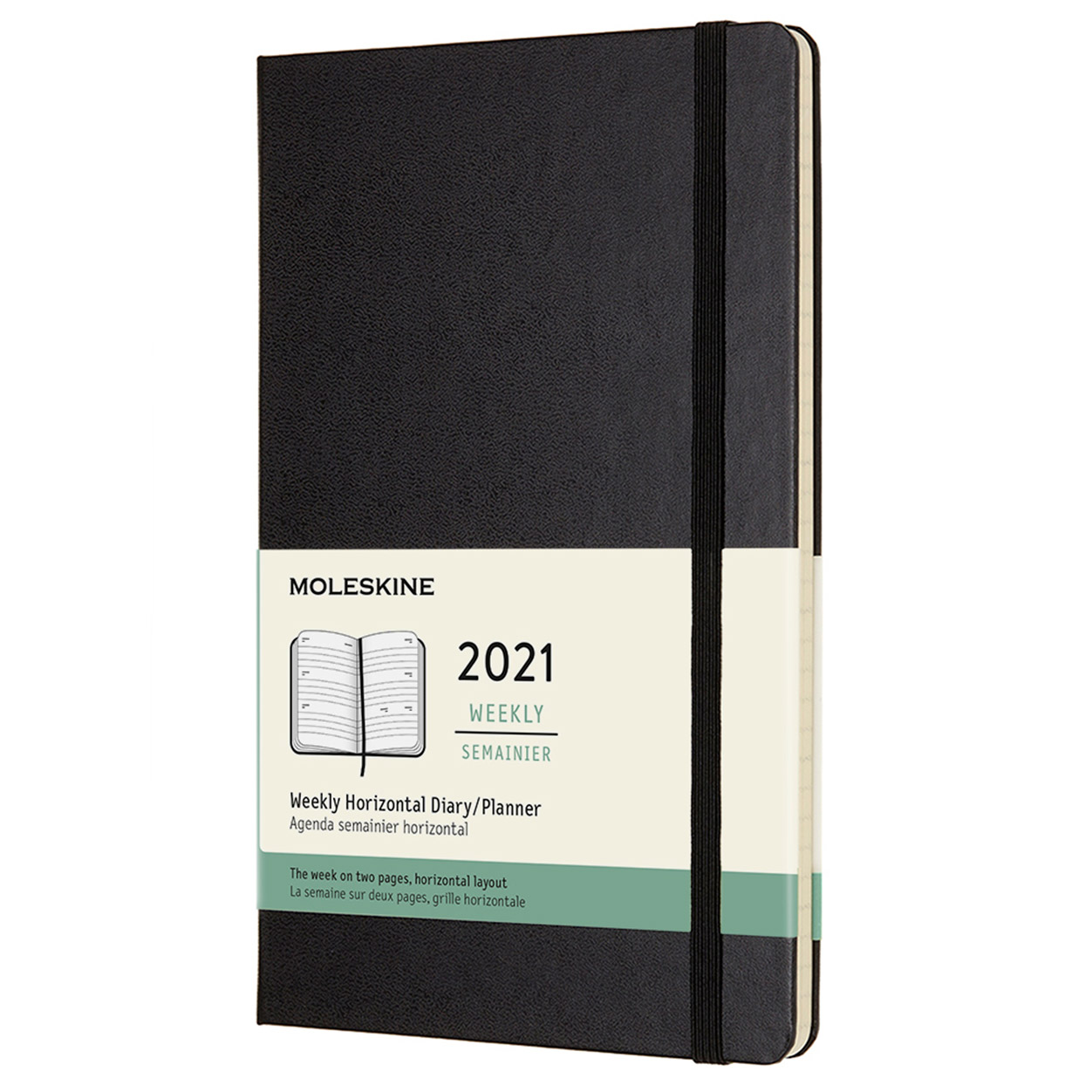 Moleskine Calendar 2021 Weekly Horizontal Hardcover Large Black Pen Store moleskine kalender 2021 weekly