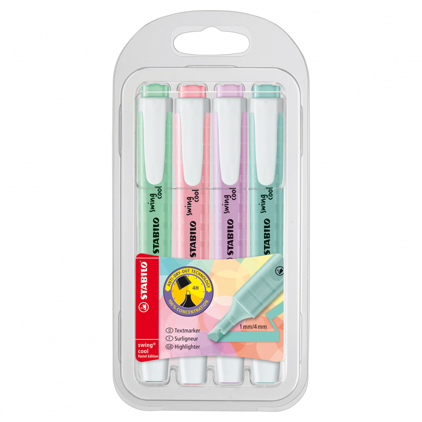 STABILO Boss Original Pastel Highlighter Pens - Pastel Set of 4