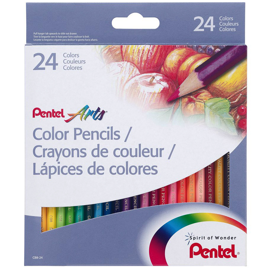 Pentel Art Studio Set Felt Tip Pens 40 Colours In Case Ideal for Adult Colouring 
