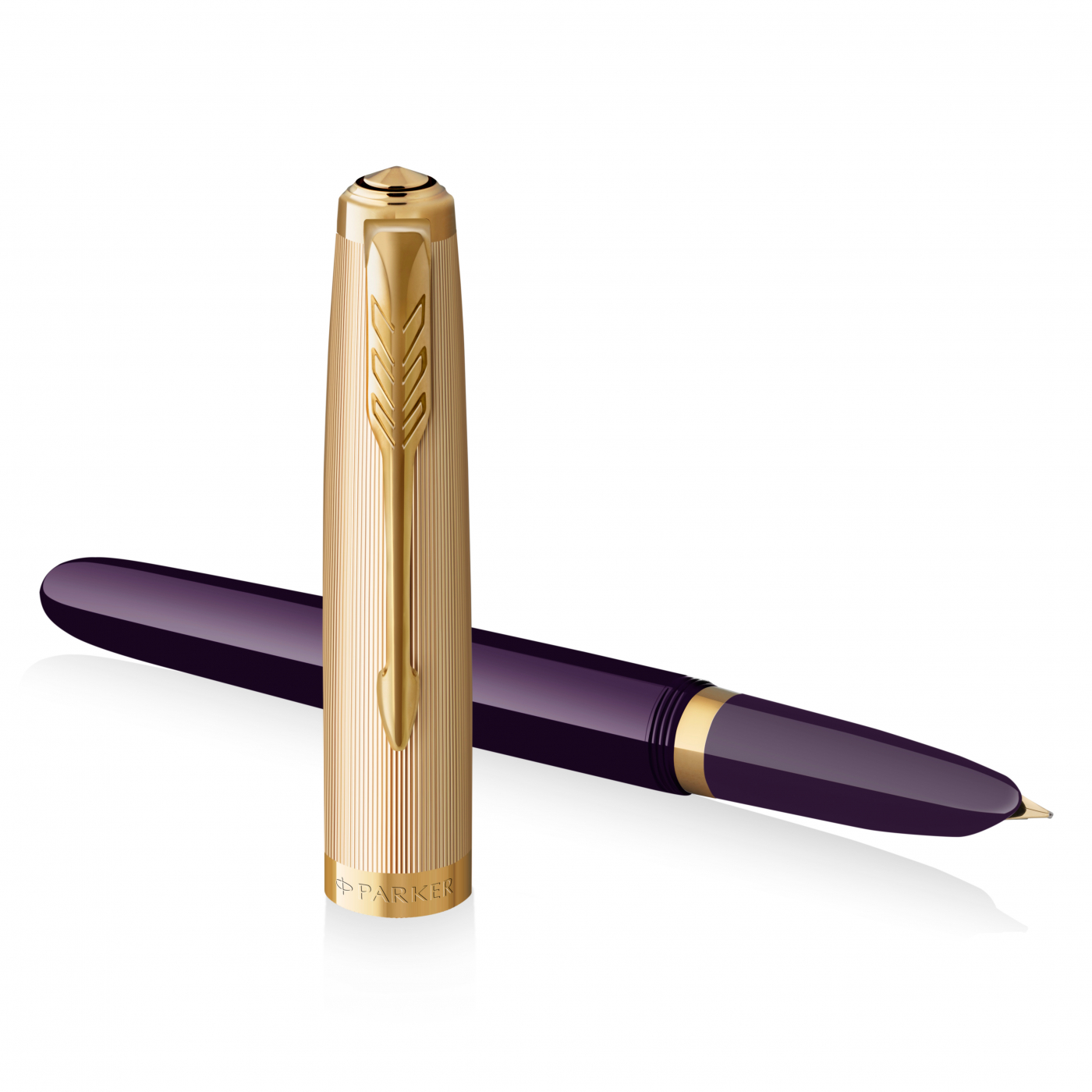 51 Plum/Gold Fountain Pen in the group Pens / Fine Writing / Fountain Pens at Pen Store (125363_r)