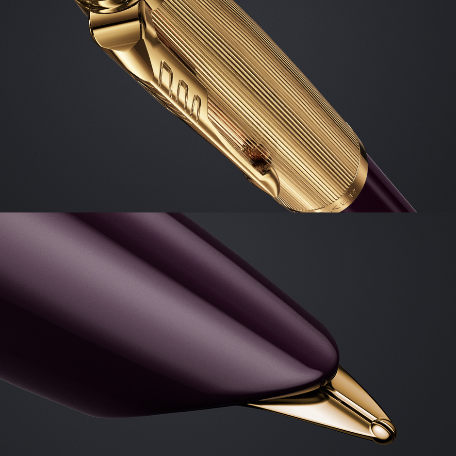 51 Plum/Gold Fountain Pen in the group Pens / Fine Writing / Fountain Pens at Pen Store (125363_r)