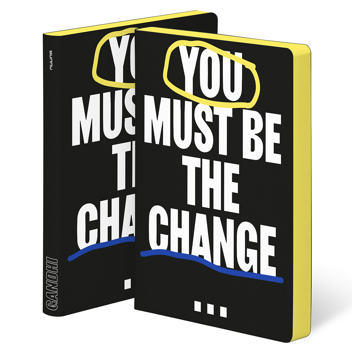 Notebook Graphic L - You Must Be The Change in the group Paper & Pads / Note & Memo / Notebooks & Journals at Pen Store (125440)