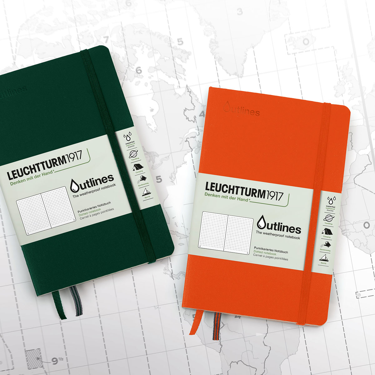 Outline Notebook B6 Signal Orange Dotted in the group Paper & Pads / Note & Memo / Notebooks & Journals at Pen Store (125497)