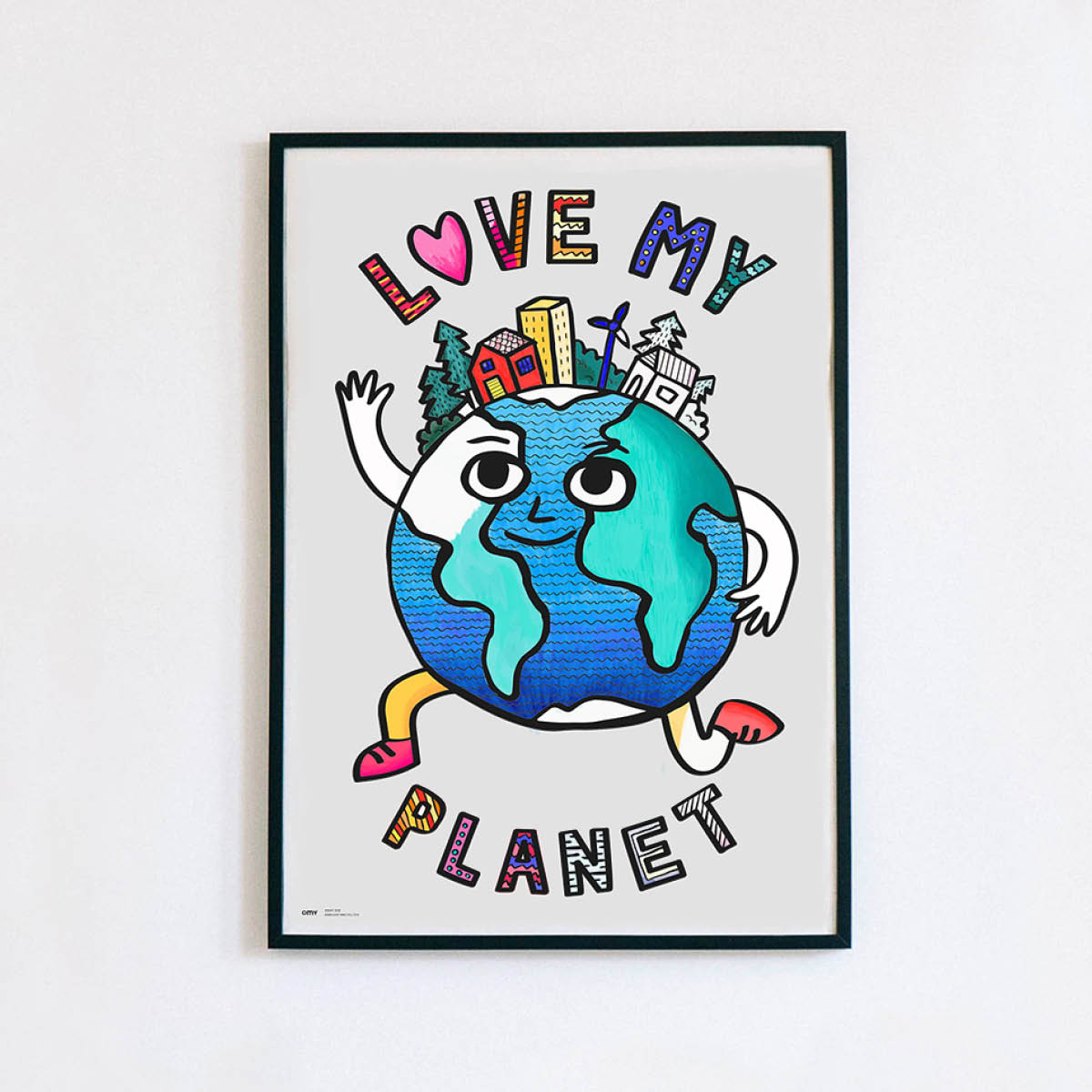 Coloring Poster - Love My Planet in the group Hobby & Creativity / Create / Crafts & DIY at Pen Store (125518)