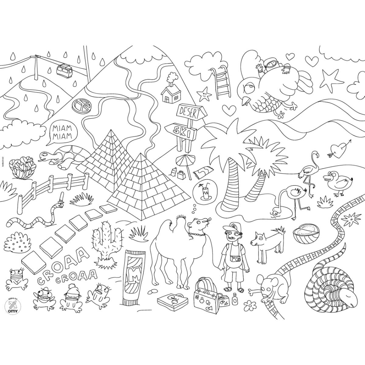 Coloring Placemats Fantastic in the group Hobby & Creativity / Create / Crafts & DIY at Pen Store (125523)