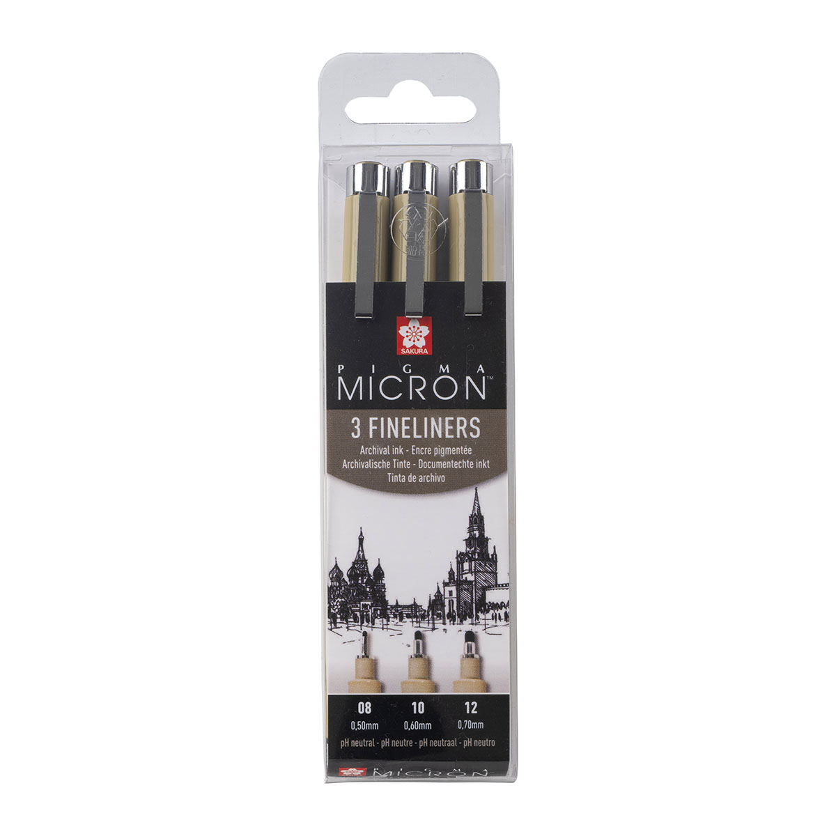 Pigma Micron Fineliners 3-pack Broad in the group Pens / Product series / Pigma Micron at Pen Store (125572)