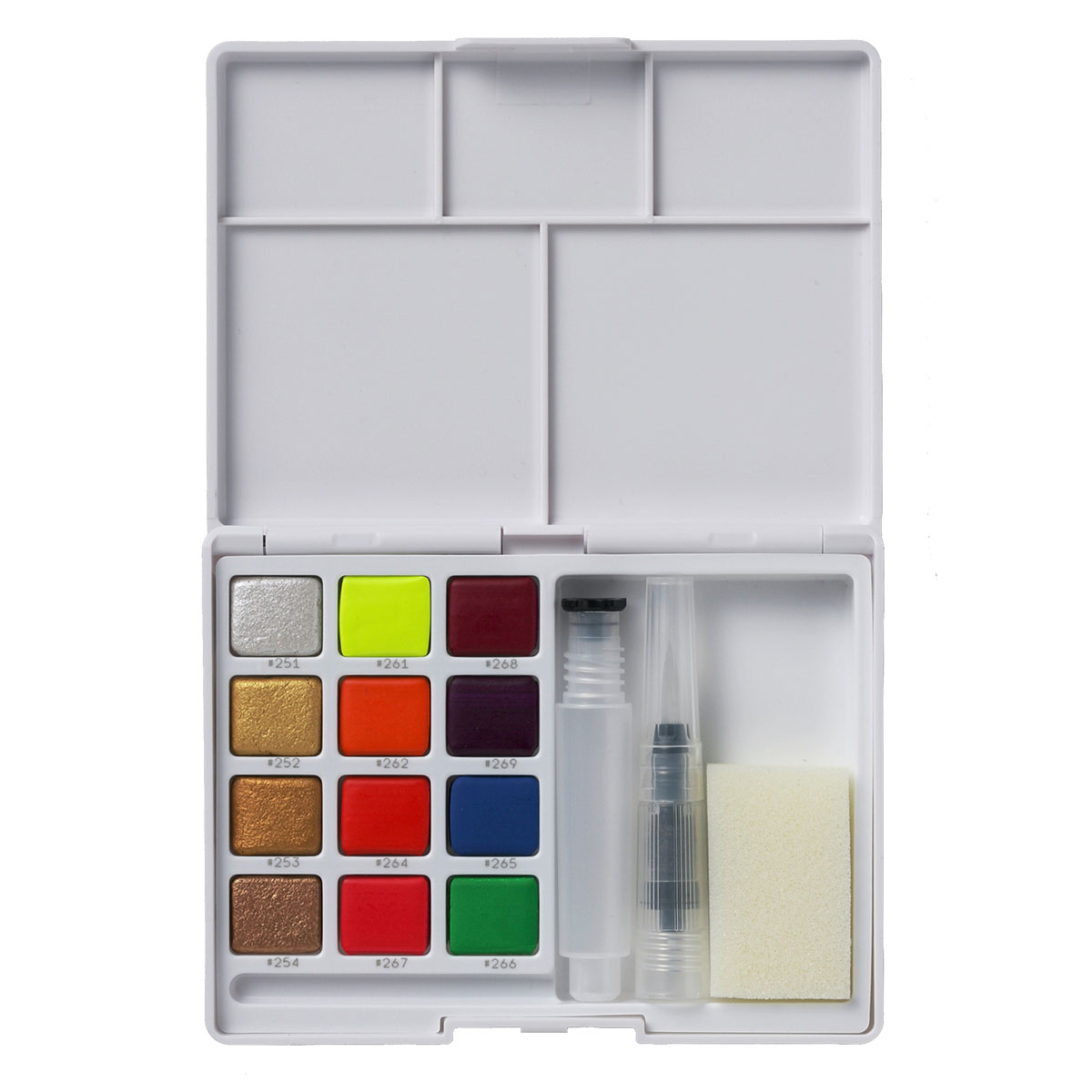 Koi Water Colors Pocket Field Sketch Box 12 MR + Brush in the group Art Supplies / Colors / Watercolor Paint at Pen Store (125611)