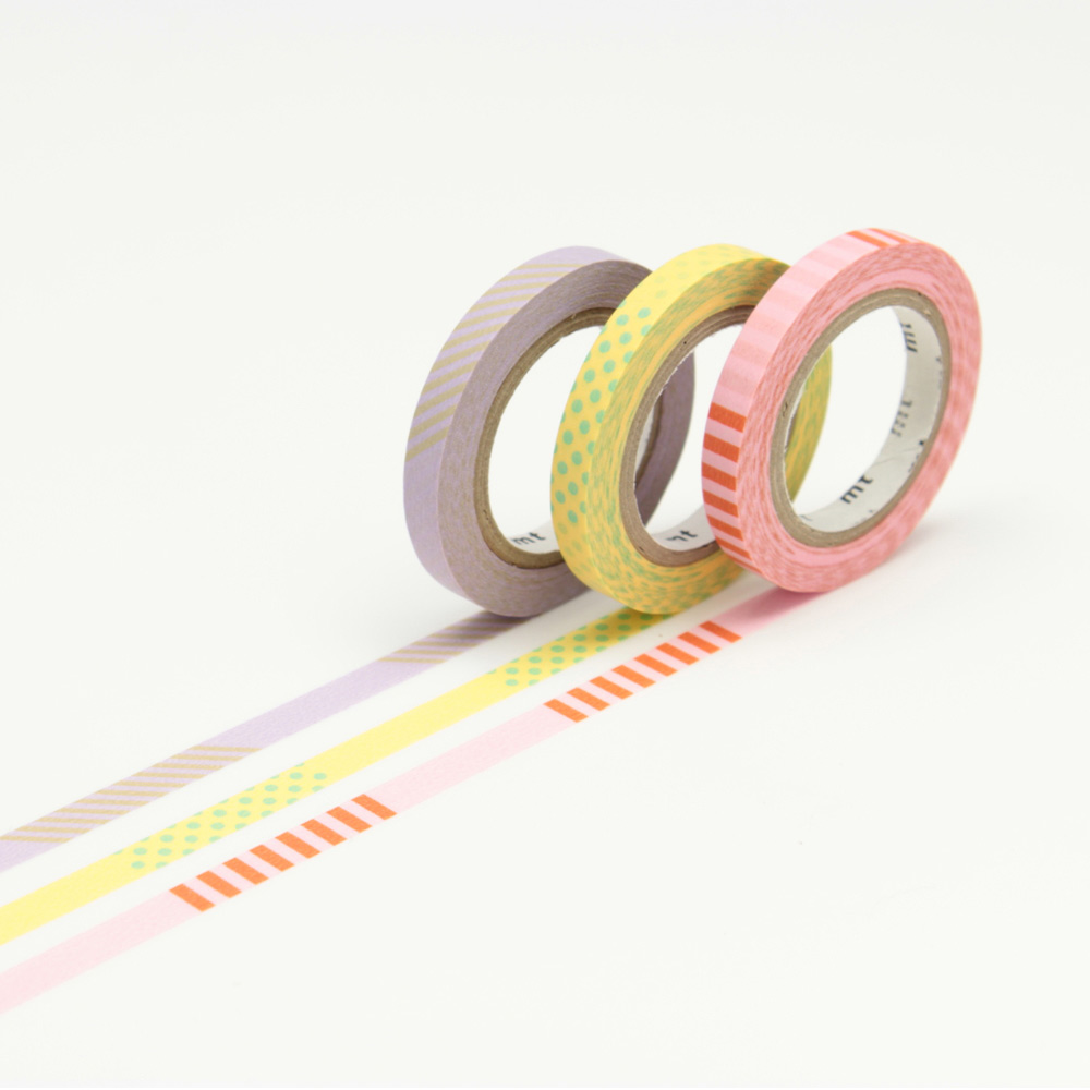 Washi-tape Slim Deco A 3-pack in the group Hobby & Creativity / Hobby Accessories / Washi-tape at Pen Store (126400)
