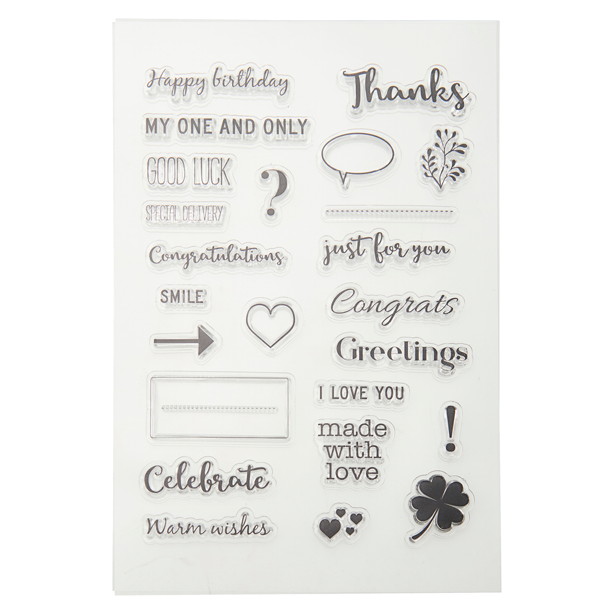 Silicone Stamp Sheet in the group Hobby & Creativity / Organize / Home Office at Pen Store (126448)