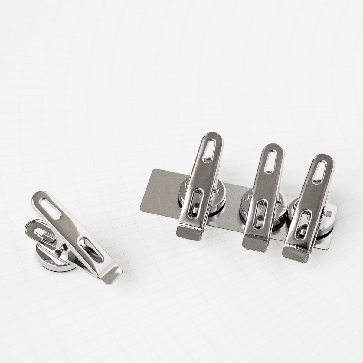 Clips Magnet Silver 4-pack in the group Hobby & Creativity / Hobby Accessories / Home Office  at Pen Store (126449)