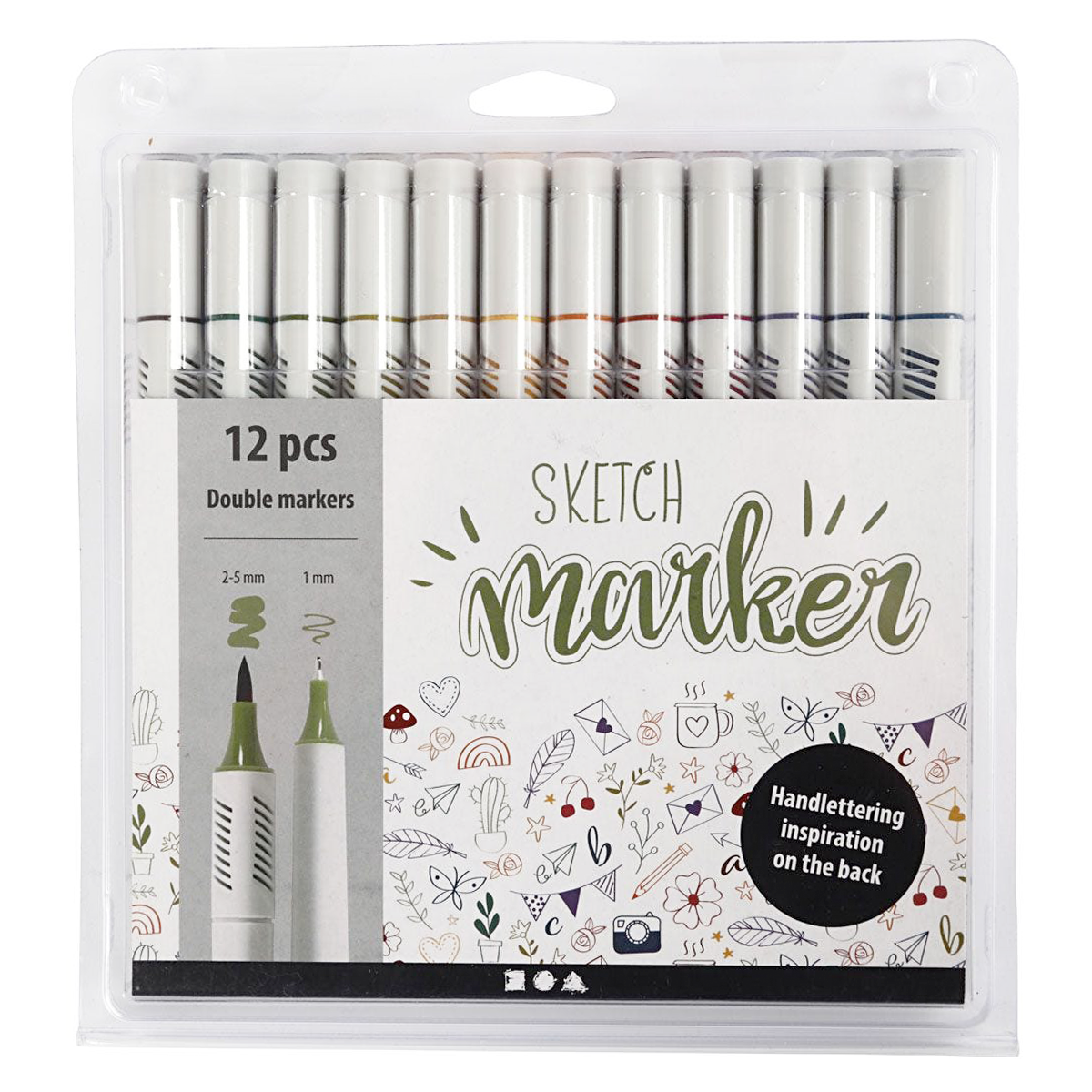 Sketch Marker Nature 12-set in the group Pens / Artist Pens / Illustration Markers at Pen Store (126475)