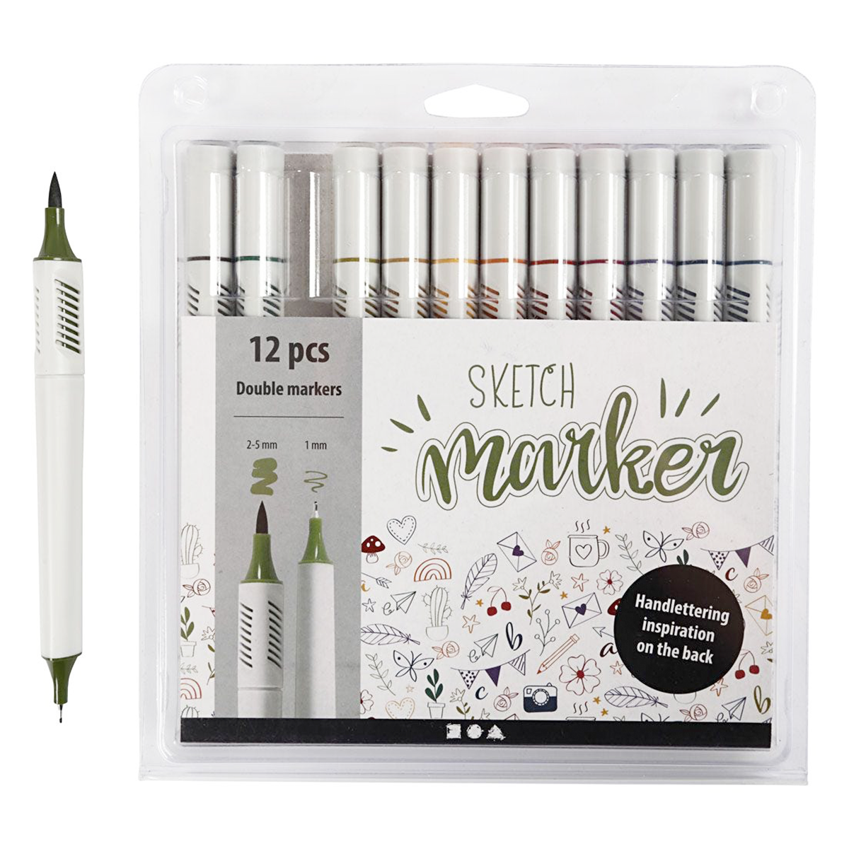 Sketch Marker Nature 12-set in the group Pens / Artist Pens / Illustration Markers at Pen Store (126475)