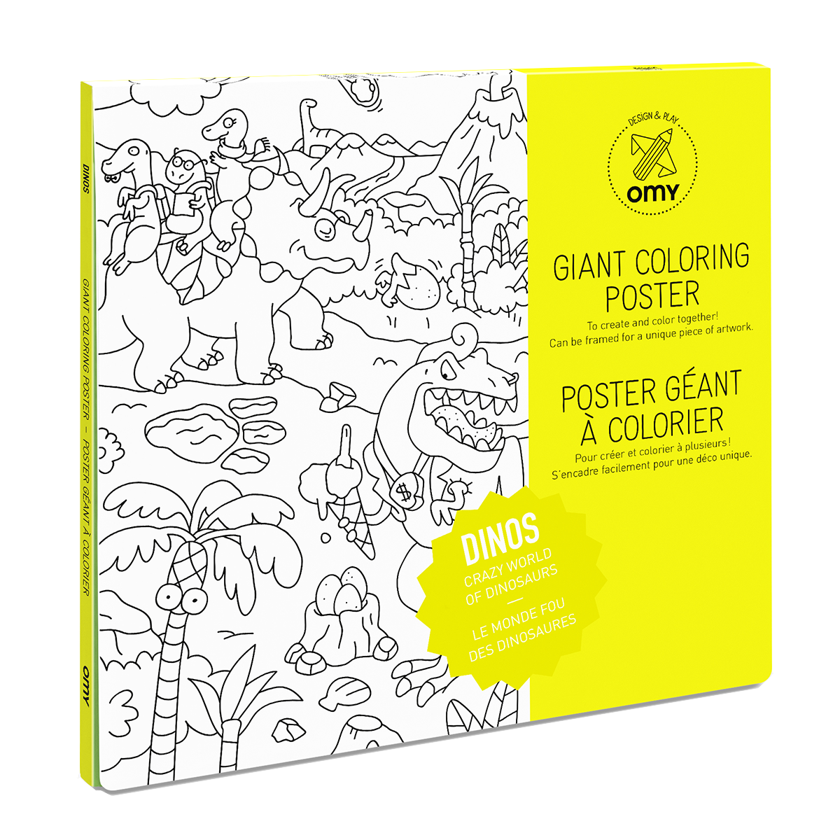 Coloring Poster Dinos in the group Kids / Fun and learning / Activity & Coloring Books at Pen Store (126507)
