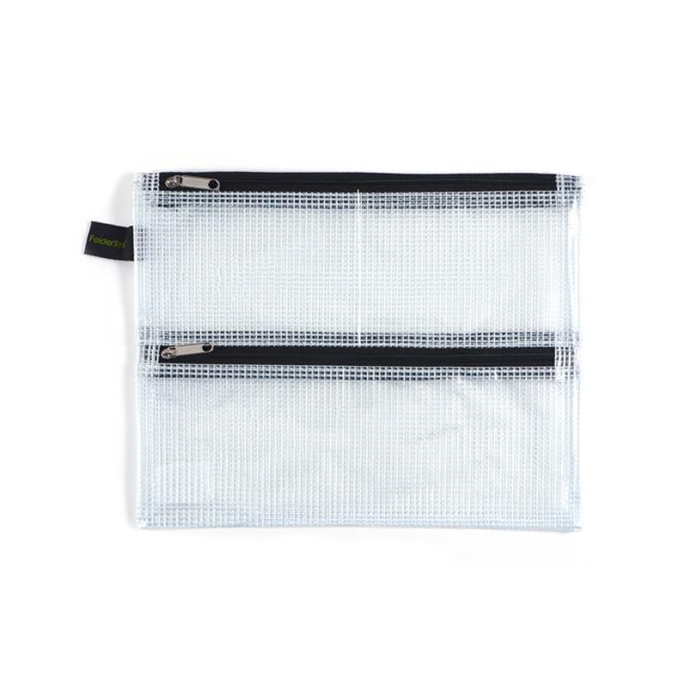Double-Zip Pouch Mesh A5 in the group Pens / Pen Accessories / Pencil Cases at Pen Store (126510)