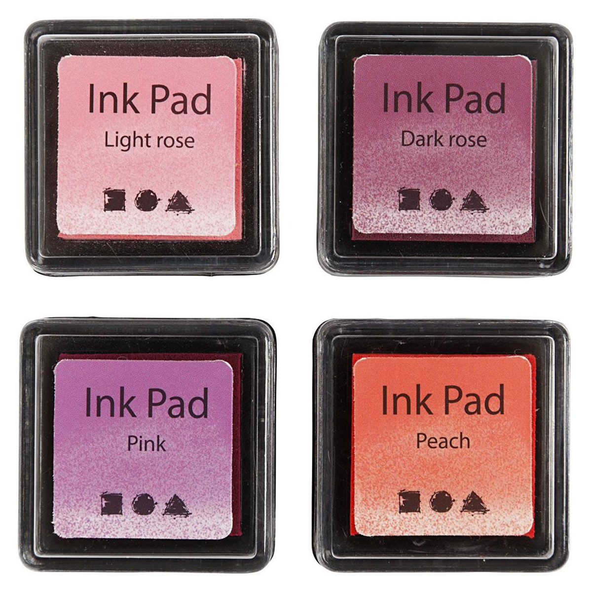 Ink Pad 4-pack Pink & Red in the group Hobby & Creativity / Hobby Accessories / Stamping at Pen Store (126573)