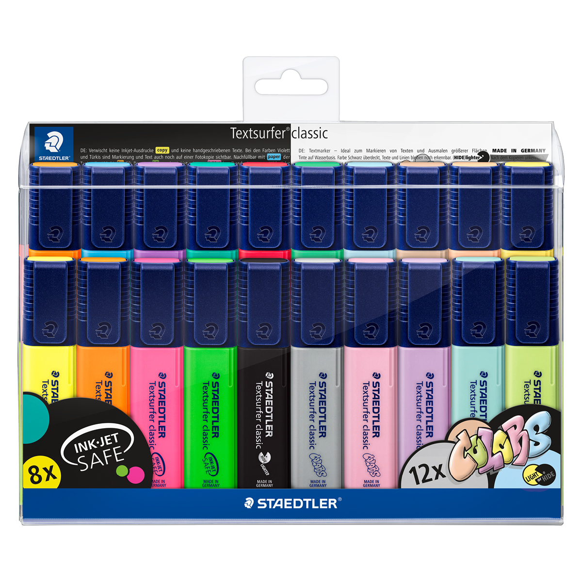 Staedtler Textsurfer Classic Highlighter Pen - 6 Pastel Color Set A