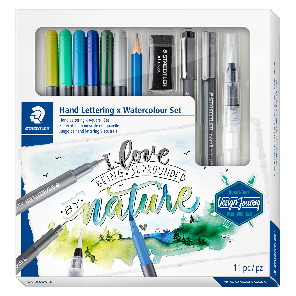 Staedtler Double Ended 36 Watercolor Brush Markers With Durable