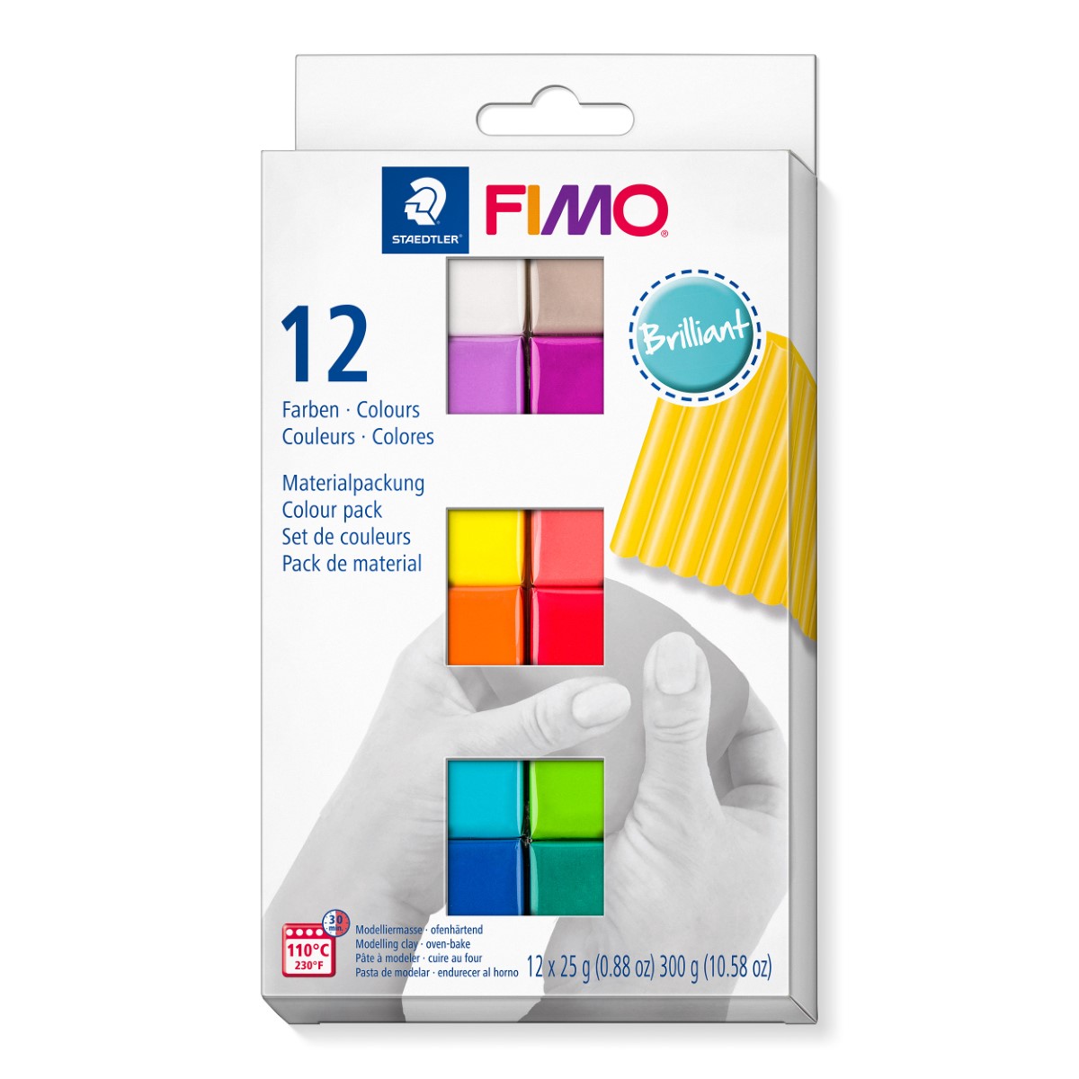 FIMO Soft Modelling Clay 12 x 25 g Brilliant colours in the group Hobby & Creativity / Create / Modelling Clay at Pen Store (126650)