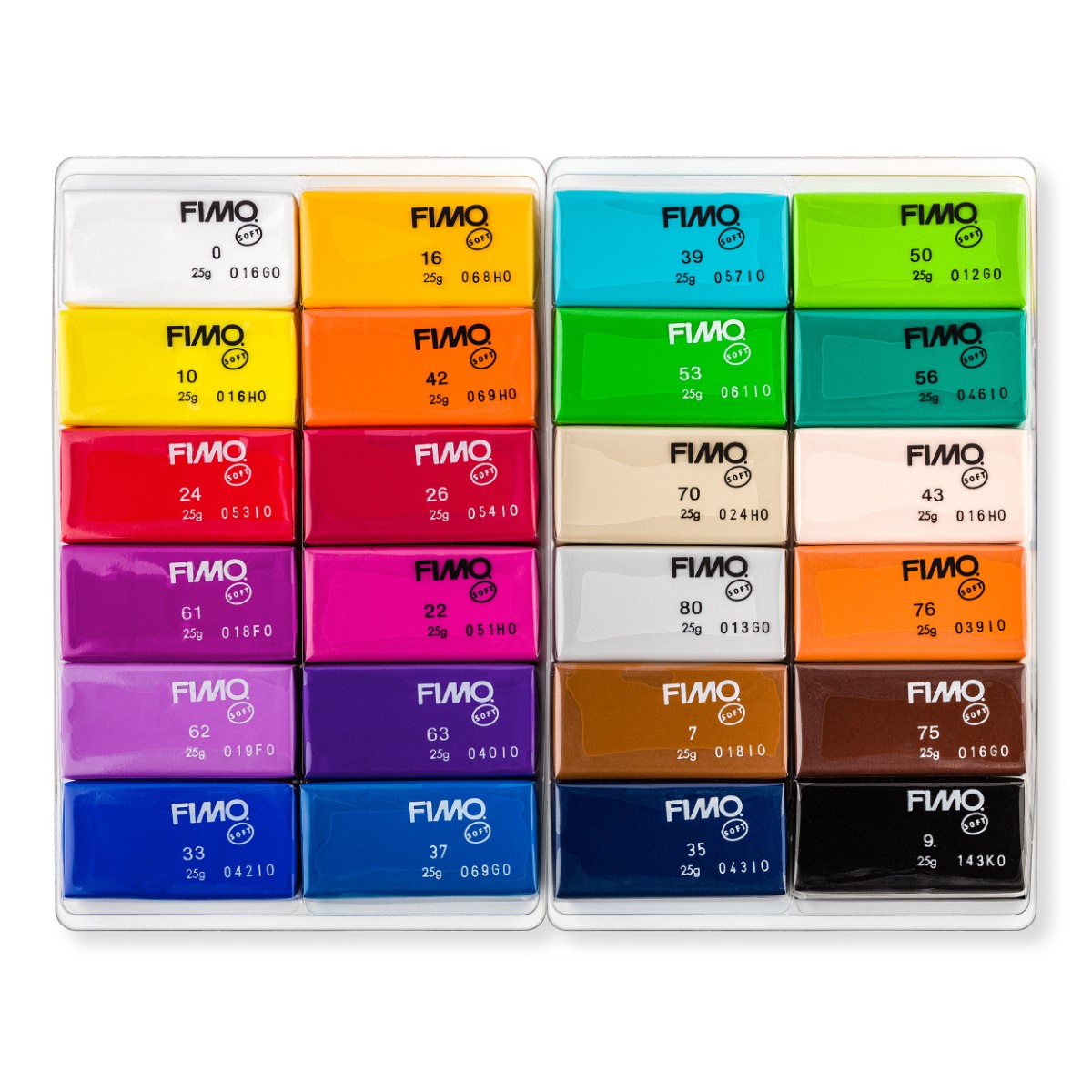 FIMO Soft Modelling Clay 24 x 25 g Basic colours in the group Hobby & Creativity / Create / Modelling Clay at Pen Store (126654)