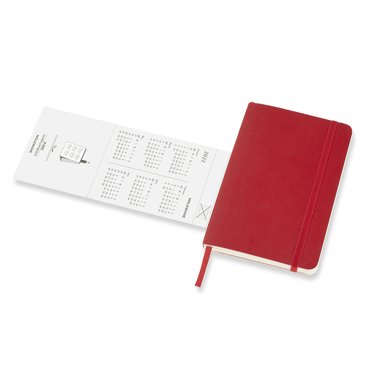 Planner 2022 Weekly Soft Cover Note Pocket Red in the group Paper & Pads / Planners / 12-Month Planners at Pen Store (126660)