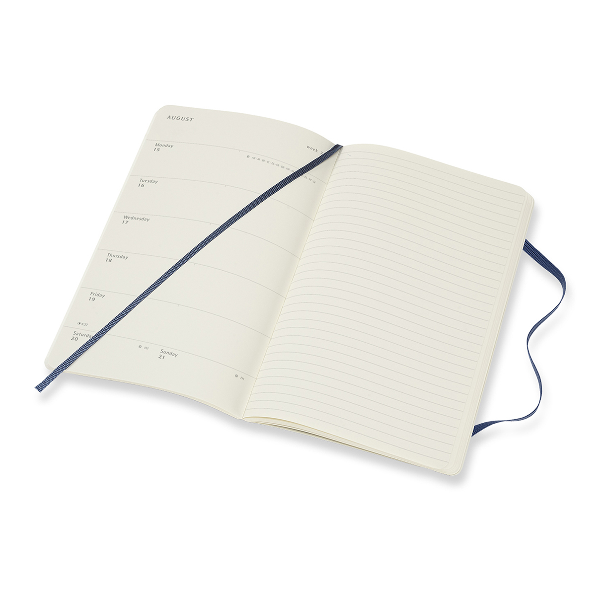 Planner 2022 Weekly Soft Cover Note Large Blue in the group Paper & Pads / Planners / 12-Month Planners at Pen Store (126666)