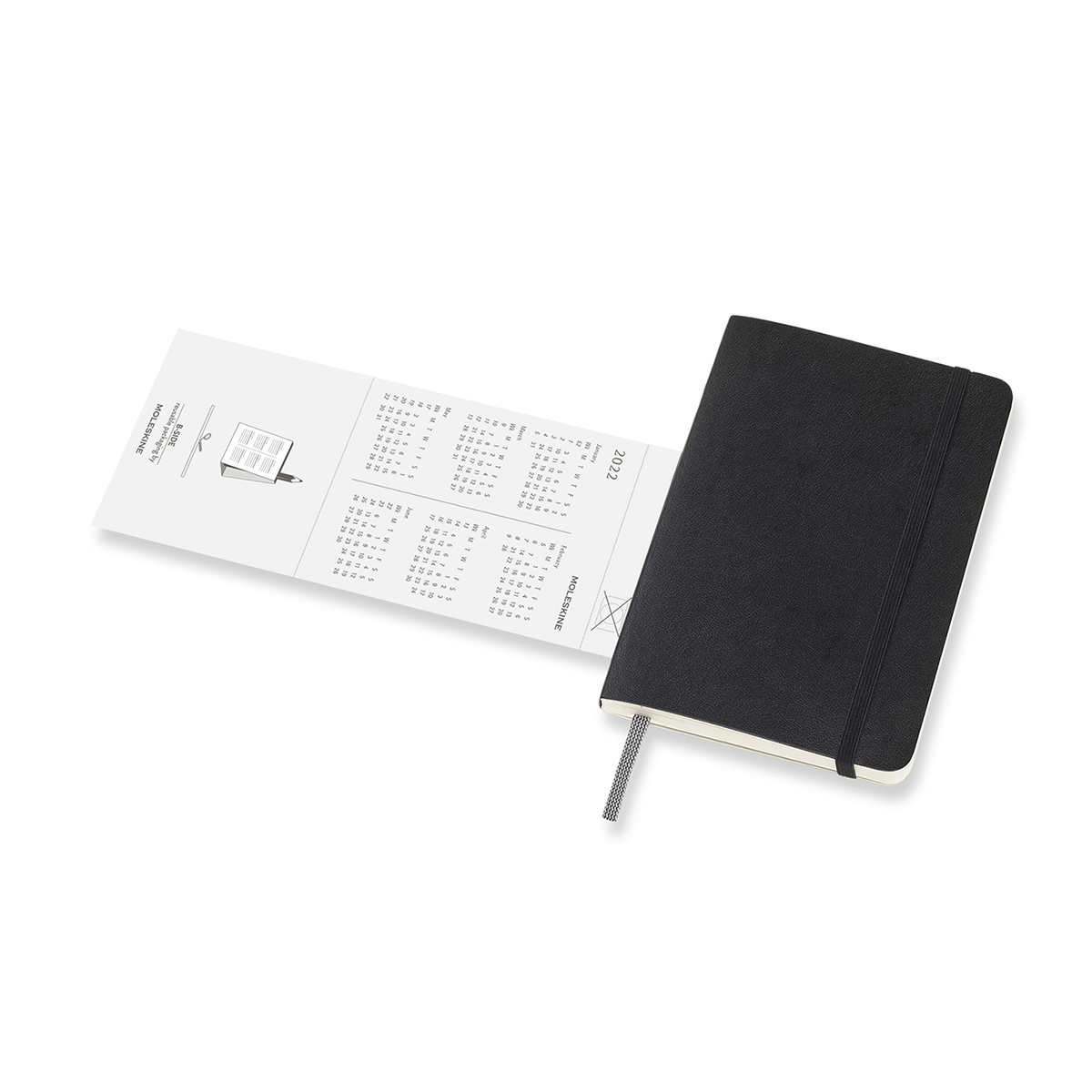 Planner 2022 Weekly Soft Cover Horizontal Pocket Black in the group Paper & Pads / Planners / 12-Month Planners at Pen Store (126670)