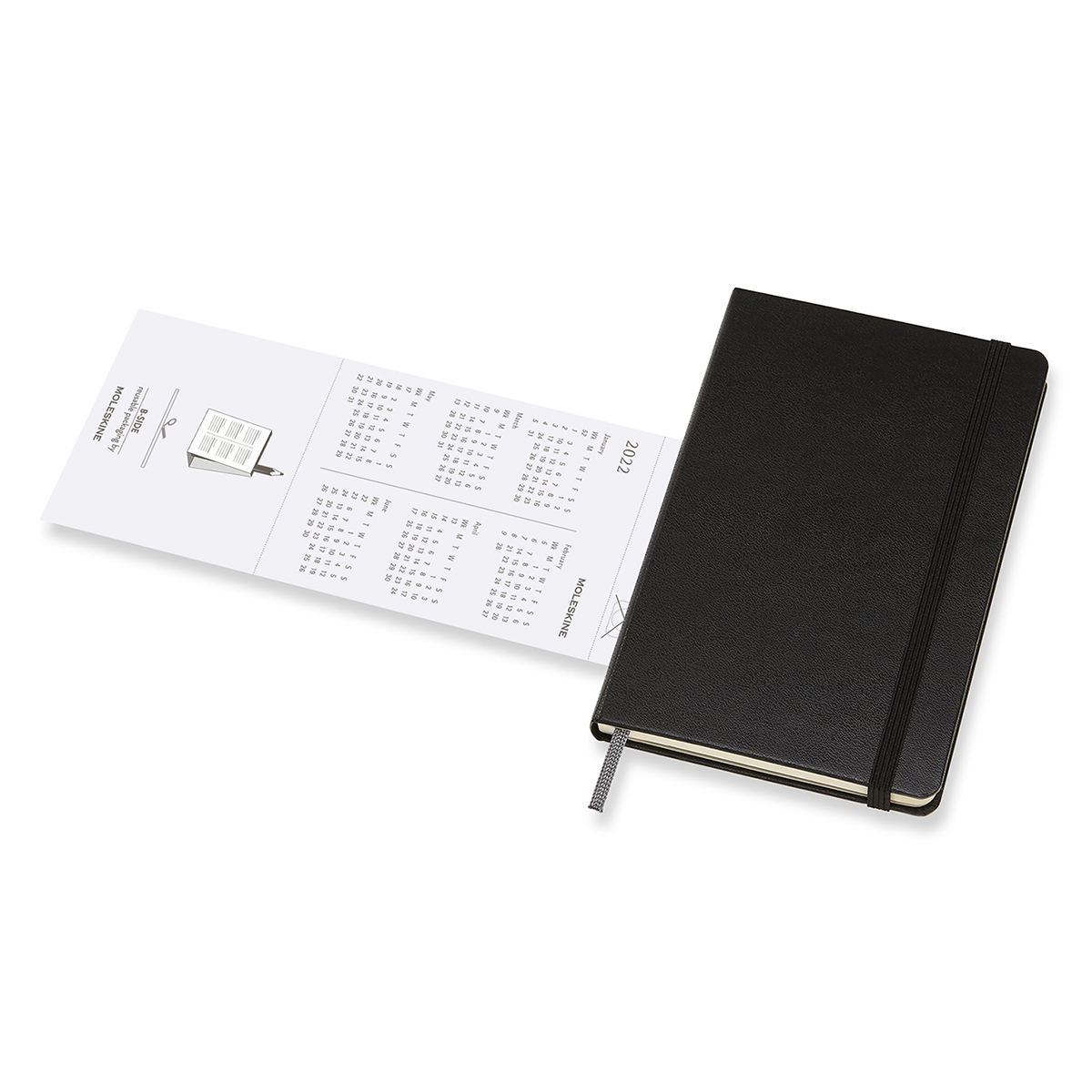 Planner 2022 Monthly Hard Cover Pocket Black in the group Paper & Pads / Planners / 12-Month Planners at Pen Store (126703)