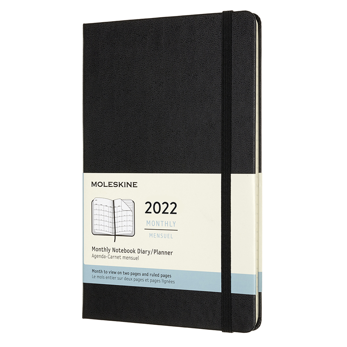 Planner 2022 Monthly Hard Cover Large Black in the group Paper & Pads / Planners / 12-Month Planners at Pen Store (126704)