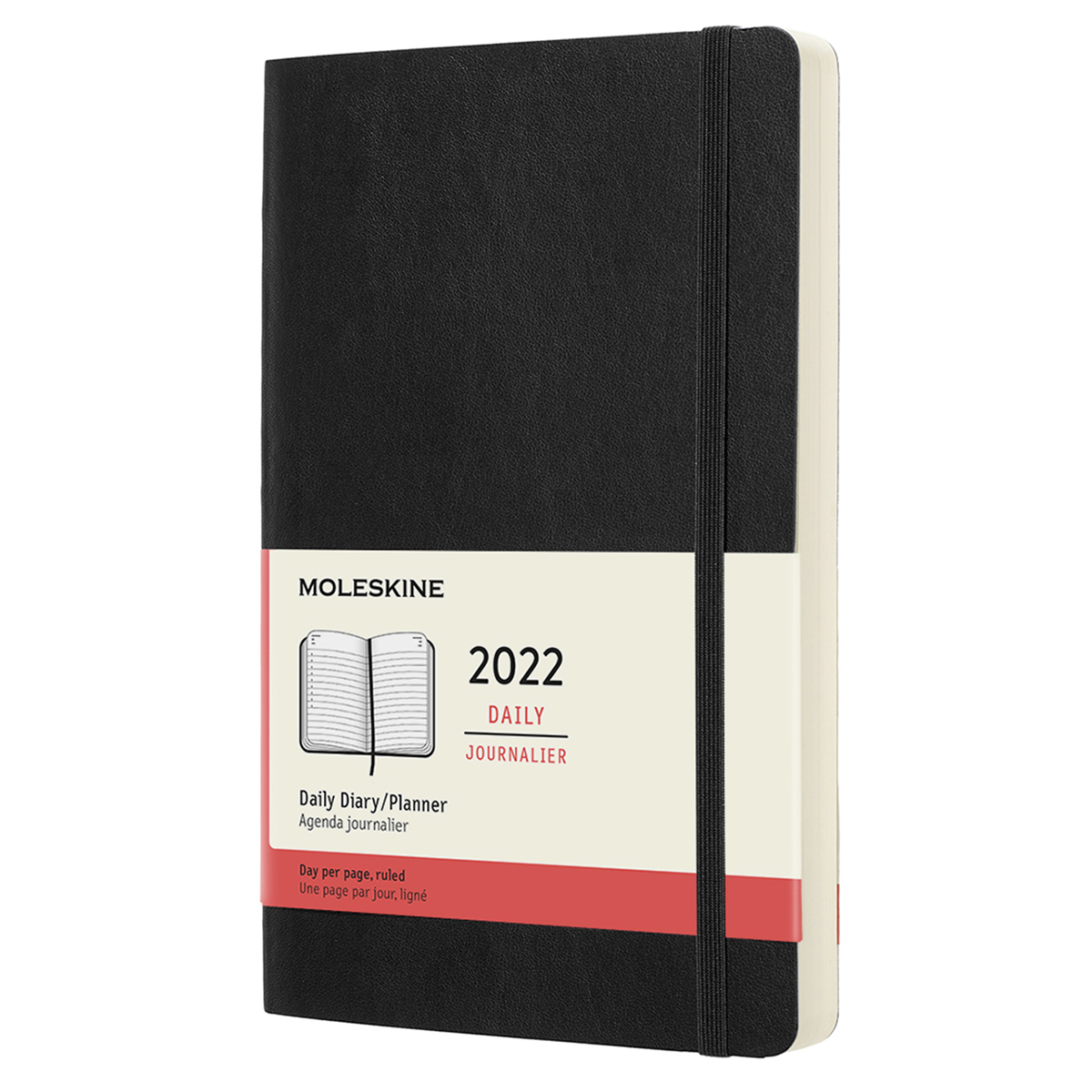 Planner 2022 Daily Soft Cover Large Black in the group Paper & Pads / Planners / 12-Month Planners at Pen Store (126716)