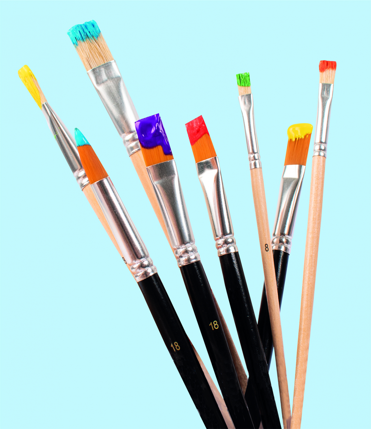 Sytntetic Brush 20 pcs in the group Kids / Kids' Paint & Crafts / Paint Brushes for Kids at Pen Store (126855)