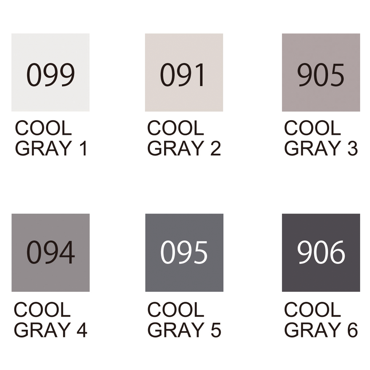Clean Color Real Brush 6-pack Cold gray in the group Pens / Artist Pens / Watercolor Pencils at Voorcrea (126934)