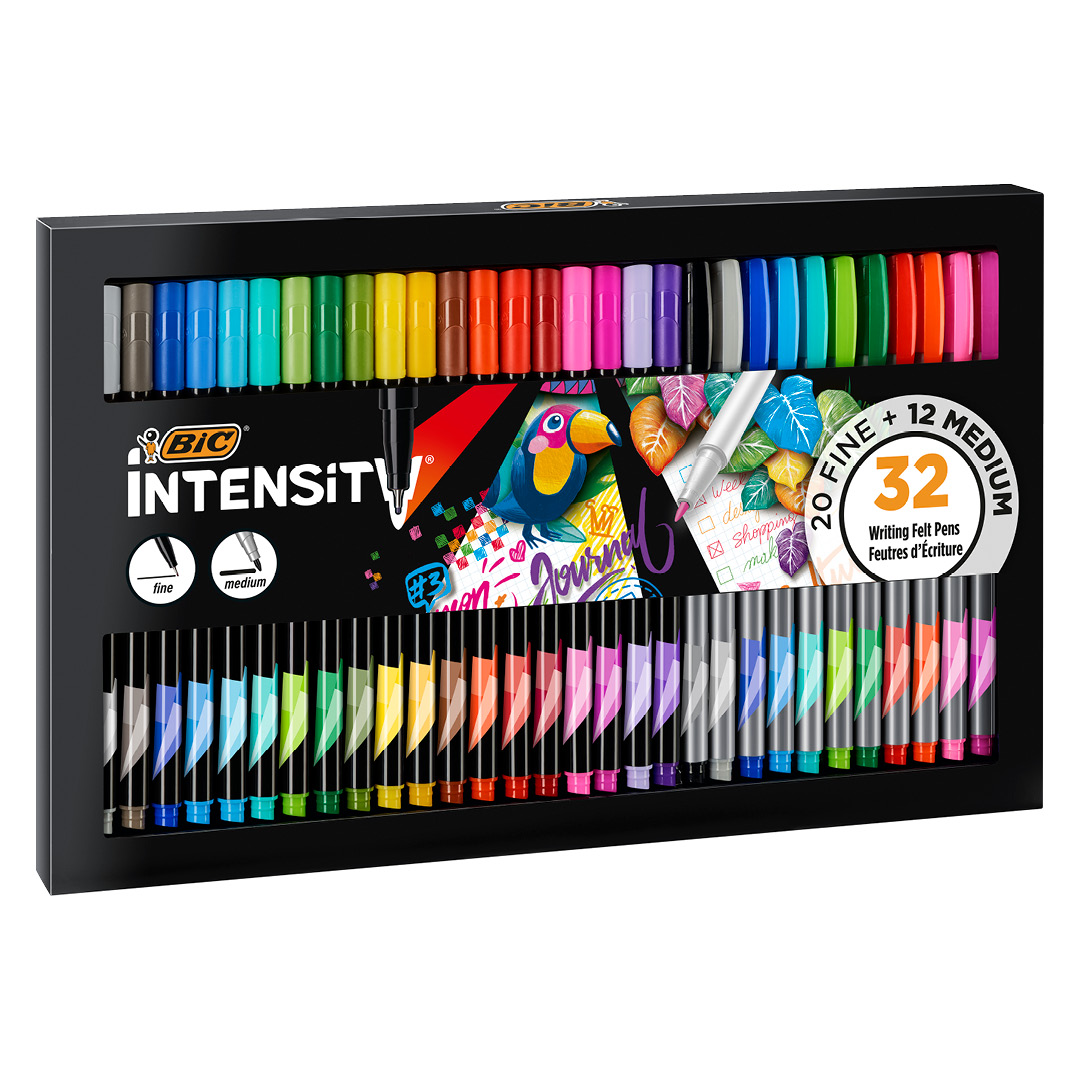  Bic Intensity Colouring Felt Tip Pens for Adults