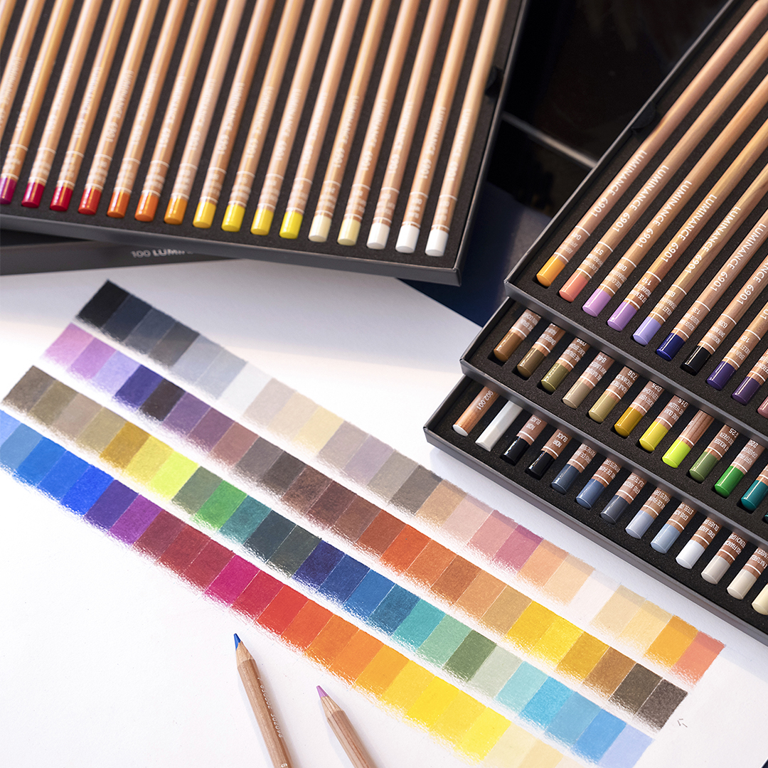 CARAN D'ACHE LUMINANCE 6901 100色セット Caran d'Ache Luminance Colored Pencil Sets | Jerry's Artarama