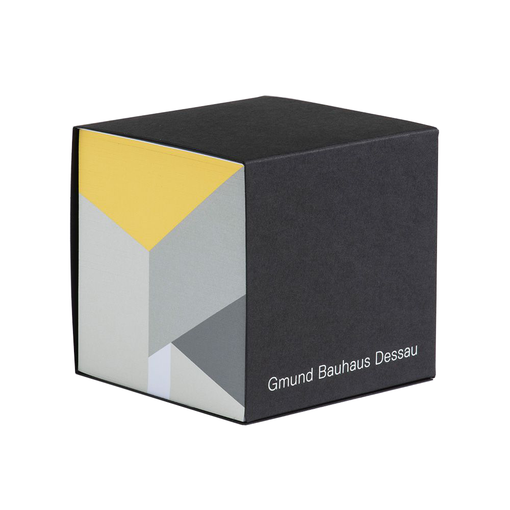 Bauhaus Dessau Cube Yellow in the group Paper & Pads / Note & Memo / Writing & Memo Pads at Pen Store (127244)