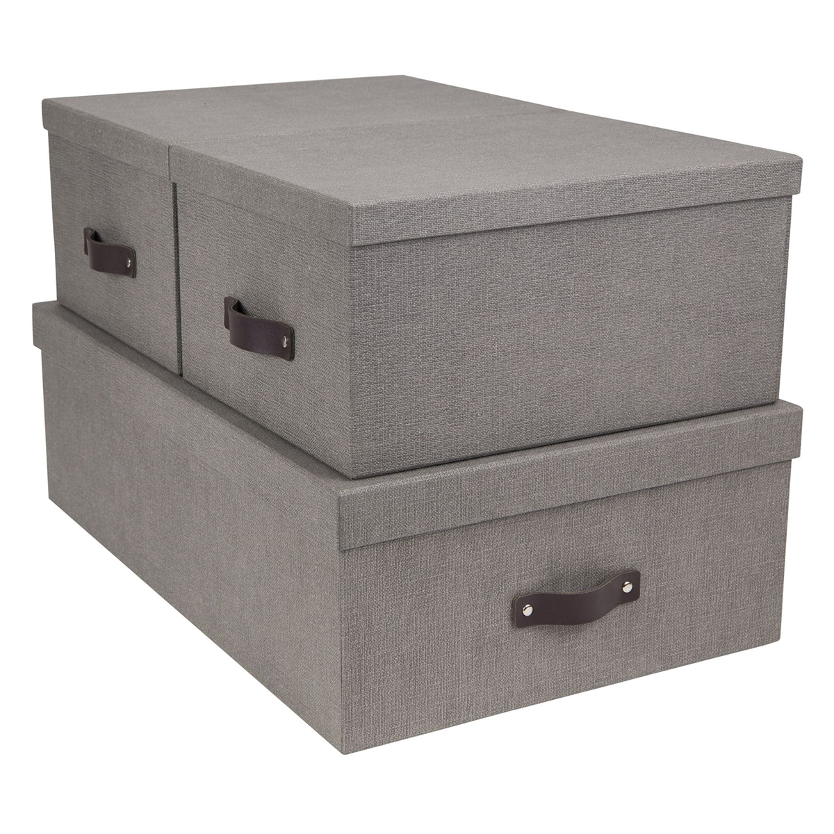 Inge Storage Box set of 3 Grey in the group Hobby & Creativity / Organize / Storage at Pen Store (127310)