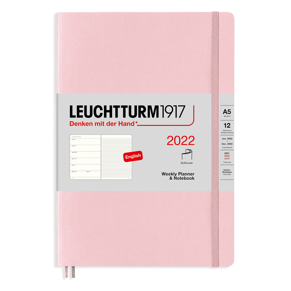 Mit Calendar 2022 2023 Leuchtturm1917 Calendar 2022 Planner & Note Soft A5 Powder | Pen Store